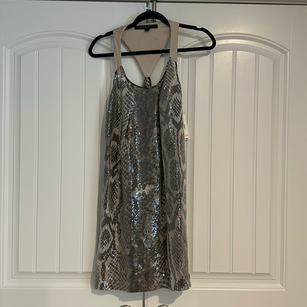 Rachel Roy Signature Animal Print Sequin Dress Size 2